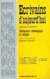 Ecrivains d'aujourd'hui 1940-1960