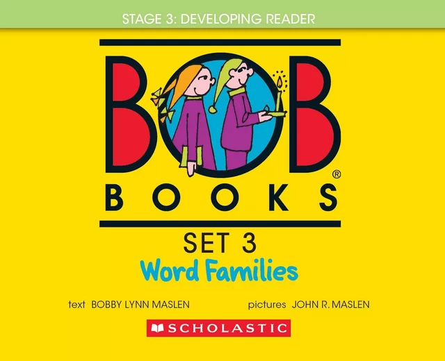 Bob Books - Word Families | Phonics, Ages 4 and up, Kindergarten, First Grade (Stage 3: Developing Reader) - Bobby Lynn Maslen - Scholastic Inc.