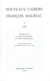 Nouveaux cahiers François Mauriac n°01