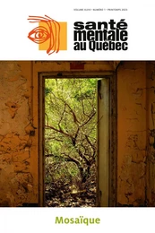 Santé mentale au Québec. Vol. 48 No. 1, Printemps 2023