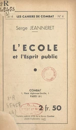 L'École et l'esprit public