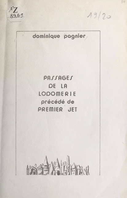 Passages de la Lodomérie - Dominique Pagnier - FeniXX réédition numérique