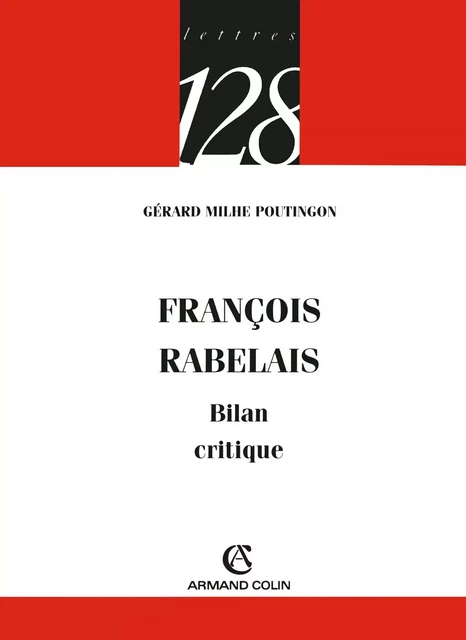 François Rabelais - Gérard Milhe Poutignon - Armand Colin