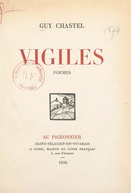 Vigiles - Guy Chastel - FeniXX réédition numérique