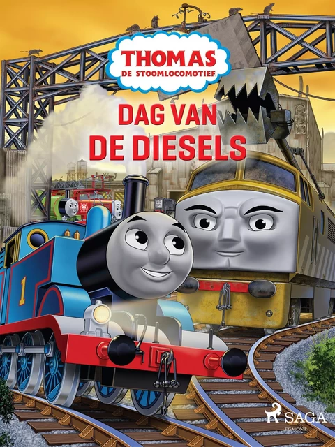 Thomas de Stoomlocomotief - Dag van de Diesels -  Mattel - Saga Egmont International