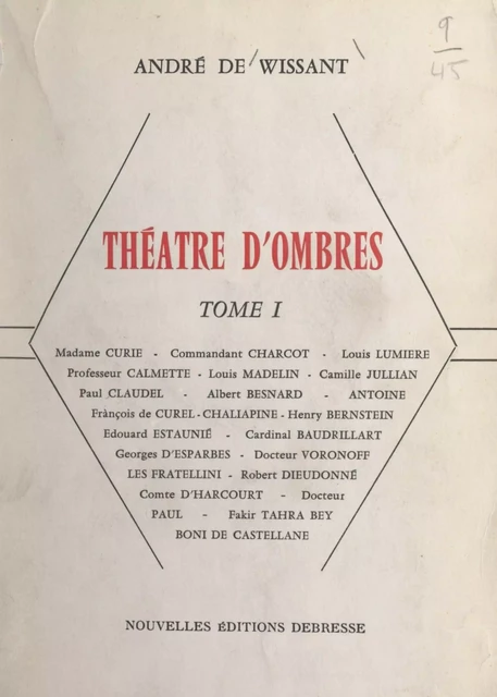 Théâtre d'ombres (1) - André de Wissant - FeniXX réédition numérique