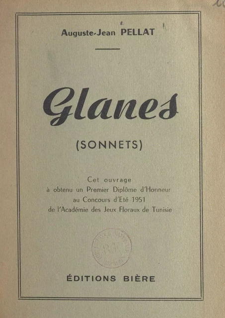 Glanes - Auguste-Jean Pellat - FeniXX réédition numérique