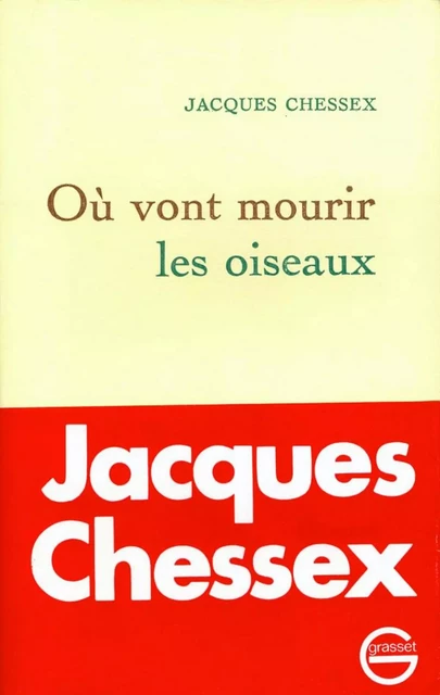 Où vont mourir les oiseaux - Jacques Chessex - Grasset