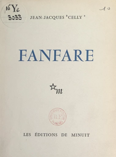 Fanfare - Jean-Jacques Celly - FeniXX réédition numérique