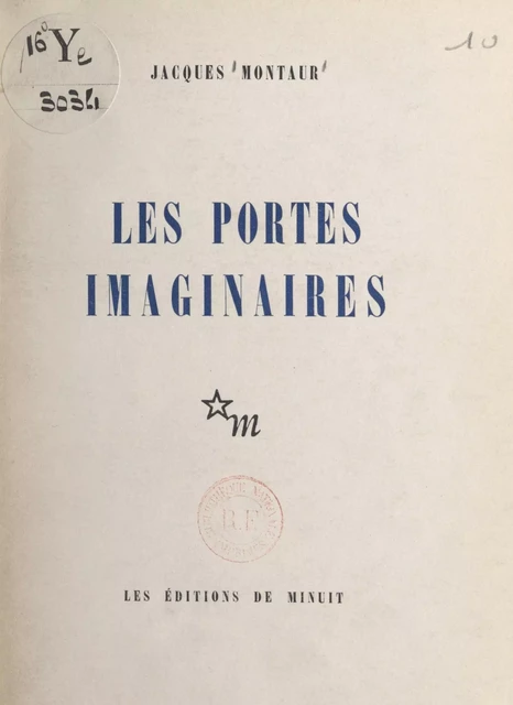 Les portes imaginaires - Jacques Montaur - FeniXX réédition numérique