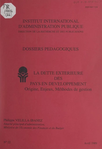 La dette extérieure des pays en développement - Philippe Velilla-Ibanez - FeniXX réédition numérique