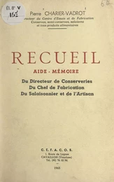 Recueil aide-mémoire