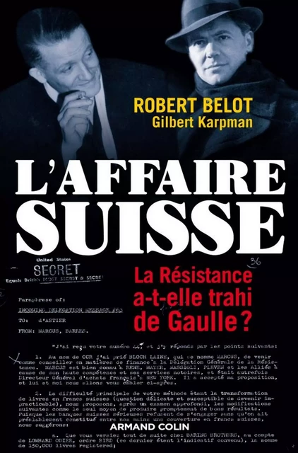 L'Affaire suisse - Robert Belot, Gilbert Karpman - Armand Colin