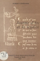 Jeanne d'Arc et la légalité