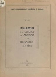 Contribution à l'étude géologique et hydrogéologique des formations primaires au Soudan méridional et en Haute-Volta