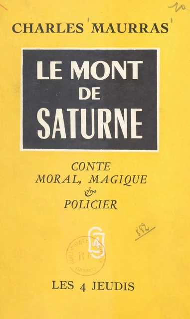 Le Mont de Saturne - Charles Maurras - FeniXX réédition numérique