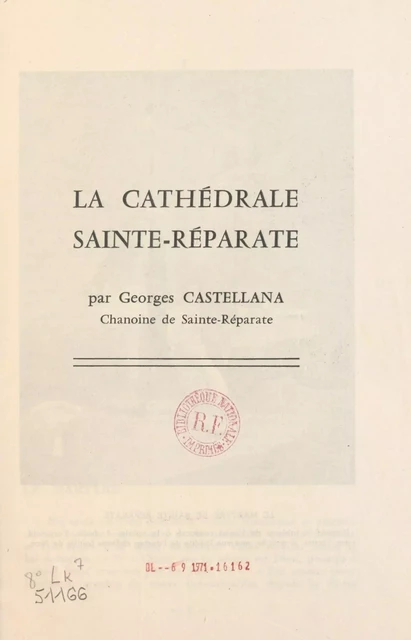 La cathédrale Sainte-Réparate - Georges Castellana - FeniXX réédition numérique