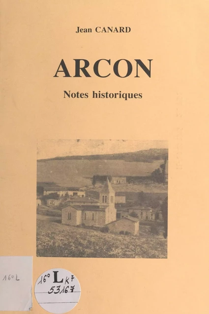 Arcon - Jean Canard - FeniXX réédition numérique