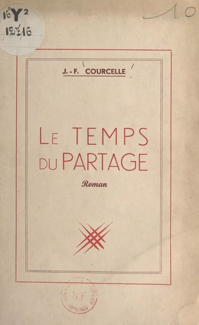 Le temps du partage - Jacques-F. Courcelle - FeniXX réédition numérique