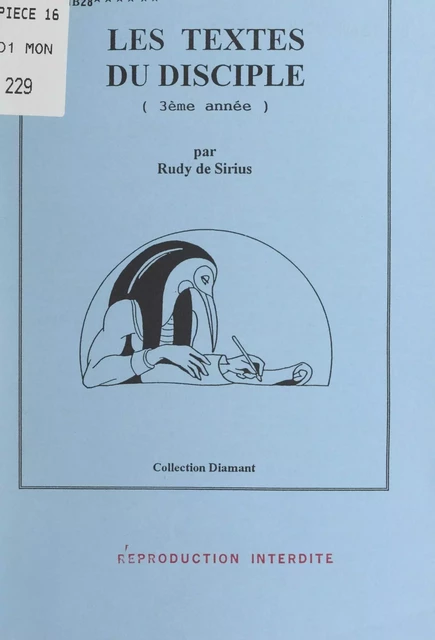 Les textes du disciple (3e année) - Rudy de Sirius - FeniXX réédition numérique