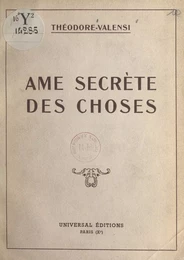 Âme secrète des choses