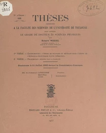 Contribution à l'étude du cracking du méthane sous l'action de l'étincelle électrique haute-fréquence