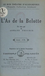 L'as de la belotte