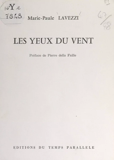 Les yeux du vent - Marie-Paule Lavezzi - FeniXX réédition numérique