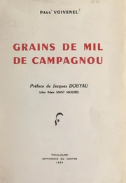 Grains de mil de Campagnou