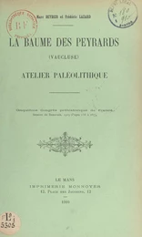 La Baume des Peyrards (Vaucluse) : atelier paléolithique