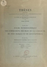 Étude pétrographique des formations meubles de la Gascogne, du Pays basque et de leur littoral