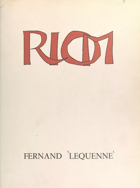 Riom, petite ville, grande histoire - Fernand Lequenne - FeniXX réédition numérique