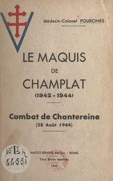 Le maquis de Champlat (1942-1944)