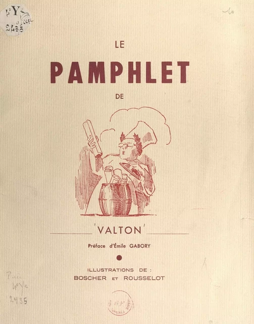 Le pamphlet de André Valton de la Société des gens de lettres et de la Société des auteurs - André Valton - FeniXX réédition numérique