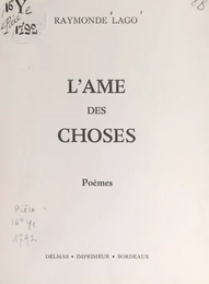 L'âme des choses