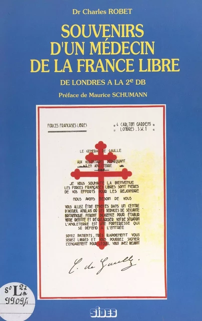 Souvenirs d'un médecin de la France Libre - Charles Robet - FeniXX réédition numérique