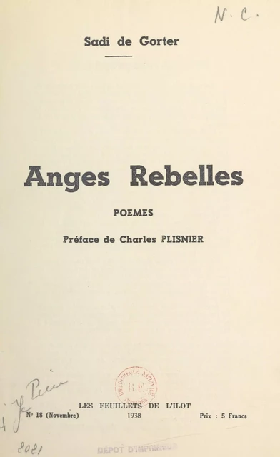 Anges rebelles - Sadi de Gorter - FeniXX réédition numérique