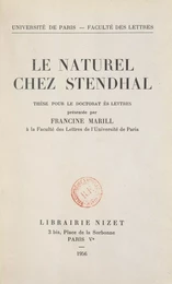 Le naturel chez Stendhal