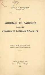 La monnaie de paiement dans les contrats internationaux