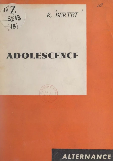 Adolescence - R. Bertet - FeniXX réédition numérique