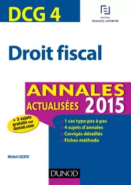 DCG 4 - Droit fiscal 2015