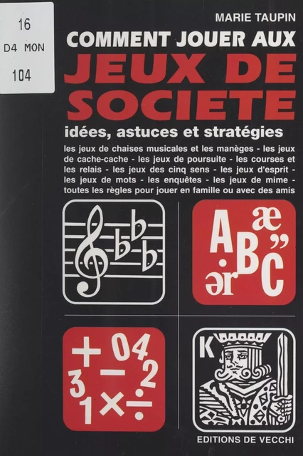 Comment jouer aux jeux de société - Marie Taupin - FeniXX réédition numérique