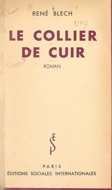 Le collier de cuir - René Blech - FeniXX réédition numérique