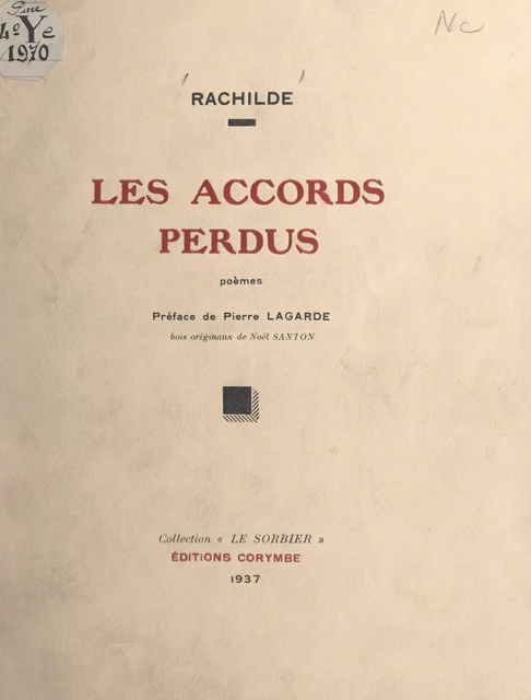 Les accords perdus -  Rachilde - FeniXX réédition numérique