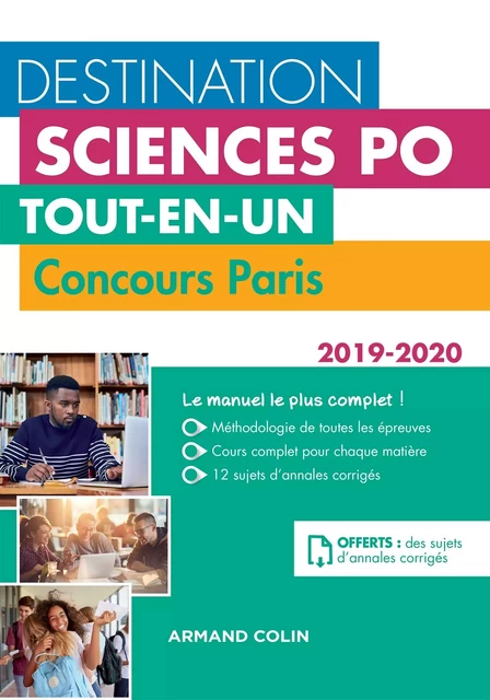 Destination Sciences Po - Tout-en-un - Concours Paris 2019-2020 - Laurent Gayard, Sophie Gallix, Marie-Virginie Speller, Marie-Françoise André, Didier Perthus, Ronan Crézé,  Benjamin Chevalier,  Édouard Couëtoux, Sara Lafarge - Armand Colin