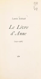 Le livre d'Anne (1952-1966)