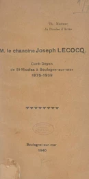 M. le chanoine Joseph Lecocq