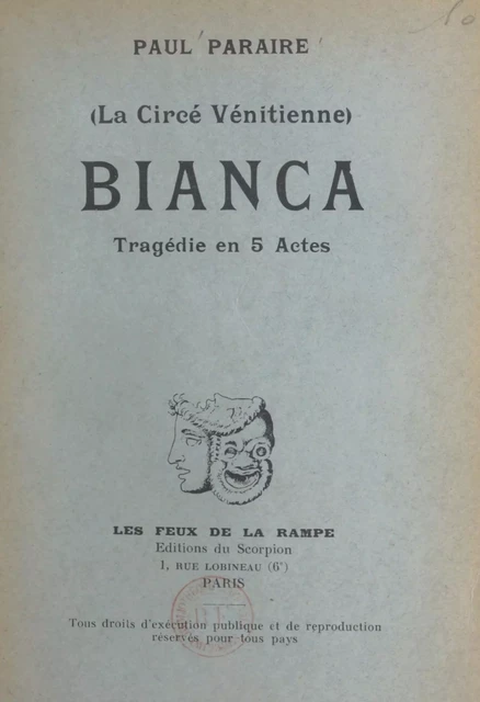 Bianca (La Circé vénitienne) - Paul Paraire - FeniXX réédition numérique