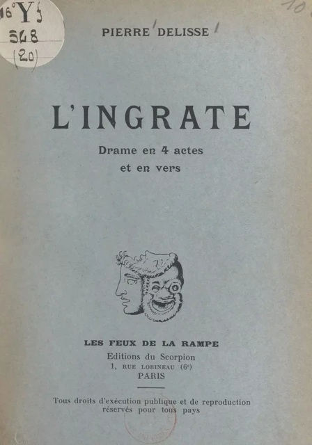 L'ingrate - Pierre Delisse - FeniXX réédition numérique