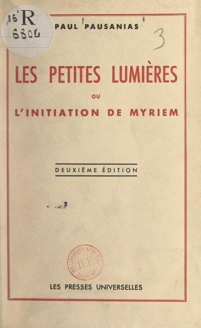 Les petites lumières ou l'initiation de Myriem - Paul Pausanias - FeniXX réédition numérique